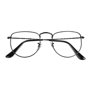 Unisex s geometric Black Metal Prescription eyeglasses - Eyebuydirect s Ray-Ban RB3958V Elon