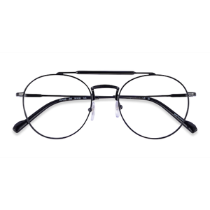 Unisex s aviator Shiny Black Metal Prescription eyeglasses - Eyebuydirect s Vogue Eyewear VO4239