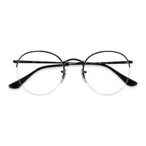 Unisex s round Black Metal Prescription eyeglasses - Eyebuydirect s Ray-Ban RB3947V