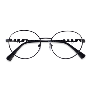 Vogue Unisex s round Shiny Black Metal Prescription eyeglasses - Eyebuydirect s Vogue Eyewear VO4222