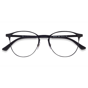 Unisex s round Black Metal Prescription eyeglasses - Eyebuydirect s Ray-Ban RB6375