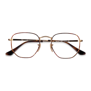 Unisex s square Tortoise Gold Metal Prescription eyeglasses - Eyebuydirect s Ray-Ban RB6448