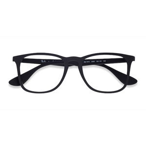 Unisex s rectangle Black Plastic Prescription eyeglasses - Eyebuydirect s Ray-Ban RB7074