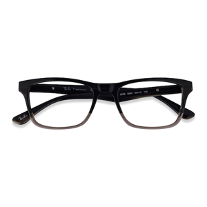 Unisex s rectangle Gradient Gray Acetate Prescription eyeglasses - Eyebuydirect s Ray-Ban RB5279