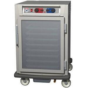 Metro C595-SFC-UPFC 1/2 Height Insulated Mobile Heated Cabinet w/ (8) Pan Capacity, 120v, Half Height, Stainless Steel