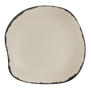 "Steelite 7202DD026 7 1/4"" Round Melamine Plate, Marisol Rustic Sandshell, Beige"