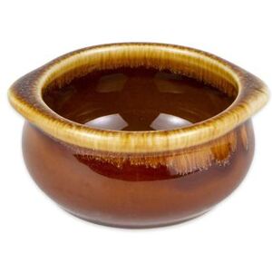 Diversified Ceramics DC12C-LBD 12 oz Onion Soup Bowl - Ceramic, Laredo Brown Drip