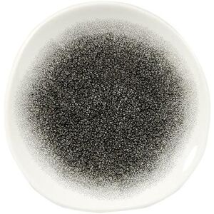 "Churchill RKBQOG71 7 1/4"" Round Raku Plate - Ceramic, Quartz Black"