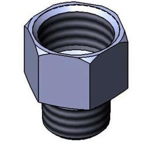 "T&S 006112-25 Adapter, 3/4"" NPT Female x 1/2"" NPT Male"