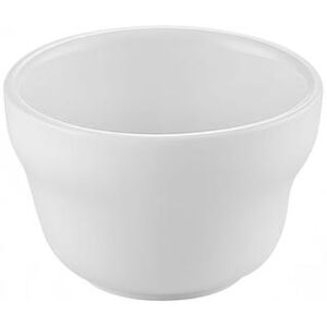 CAC UVS-4 7 1/4 oz Round Universal Bouillon Cup - Porcelain, Super White