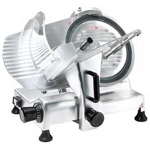 "Bakemax BMMSM12 Manual Meat Commercial Slicer w/ 12"" Blade, Belt Driven, Aluminum, 1/5 hp, 120 V"