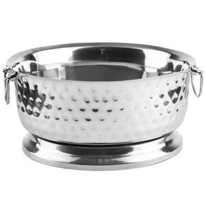 "Tablecraft BT1815 4 9/10 gal Oval Cooling Tub - 18""L x 15 1/4""W x 8 3/4""H, Stainless Steel"