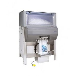 Follett DB1000 Ice Pro Center Mounted Ice Bagger w/ 1000 lb Bin, Stainless Steel