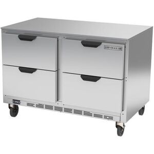 "Beverage Air UCRD48AHC-4 Hydrocarbon Series 48"" W Undercounter Refrigerator w/ (2) Sections & (4) Drawers, 115v, Stainless Steel"