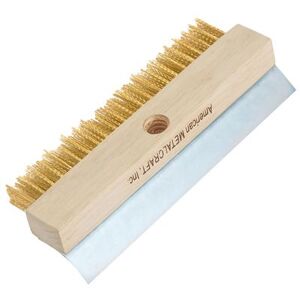 American Metalcraft 1597H Oven Brush Replacement w/ Brass Bristles & Steel Scraper