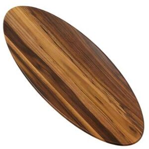 "American Metalcraft AWM25 Oval Serving Board - 25 1/2"" x 10 1/4"", Melamine, Acacia Wood, Case of 12, Brown"