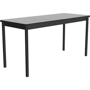 "Correll LT3060-15-09-09 Economical Lab Table w/ Wear Resistant Surface T Mold Edge 30x60"" Gray Granite"