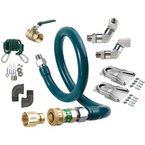 "Krowne M10024K12 24"" Gas Connector Kit w/ 1"" Female/Male Couplings, Stainless Steel"