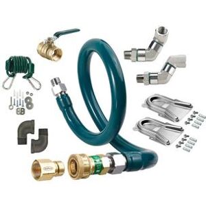 "Krowne M12524K12 24"" Gas Connector Kit w/ 1 1/4"" Female/Male Couplings, Stainless Steel"