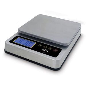 "CDN SD1110X 11 lb Digital Scale w/ Removable Platform - 7 1/4"" x 6 3/4"", Silver, 100/240 V"