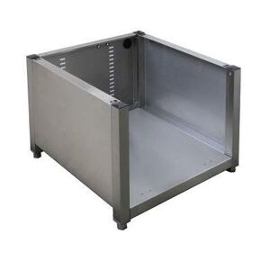 "Eurodib AC00005 24"" x 24"" Stationary Equipment Stand for F92EKDPS & F85, Stainless, Stainless Steel"