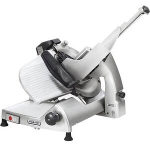 "Hobart HS8-1 CleanCut Manual Meat & Cheese Commercial Slicer w/ 13"" Blade, Belt Driven, Aluminum, 1/2 hp, Aluminum Base, Removable Knife, 120 V"