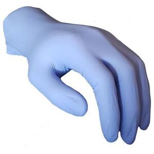 Strong 1005 Nitrile Exam Gloves w/ Textured Fingertip - Powder Free, Periwinkle, X-Large, Powder-Free, Blue