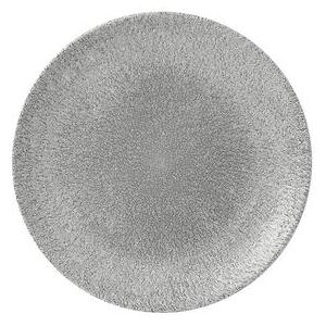 "Churchill RKGJEV111 11 1/4"" Round Raku Plate - Ceramic, Jasper Gray"