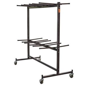 National Public Seating 84 Two Tier Chair Dolly w/ (84) Chair Capacity - Steel, Dark Brown