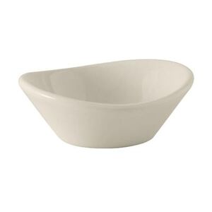 Tuxton BEX-0175 1 3/4 oz Oval Jelly Dish - Ceramic, American White