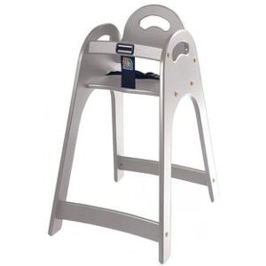 "Koala Kare KB105-01 Designer 29 1/2"" Stackable Plastic High Chair w/ Waist Strap, Gray, Grey, Assembled"