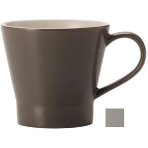 Libbey ENG-12-C 10 3/4 oz Englewood Coffee Mug - Porcelain, Mint Cream, Gray