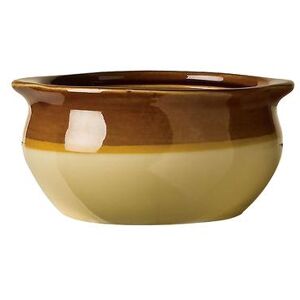 Libbey OSC-15 12 oz Onion Soup Crock, Caramel/Beige, Bedrock Ovenware, Ultima, Brown