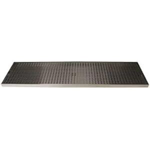 "Micro Matic DP-820D-30 Surface Mount Drip Tray Trough w/ 5/8"" Drain - 30""W x 8""D, Stainless Steel"