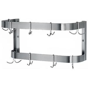 "Advance Tabco SW-36 36"" Wall-Mount Pot Rack w/ (12) Double Hooks, Stainless Steel, Wall Mounted"