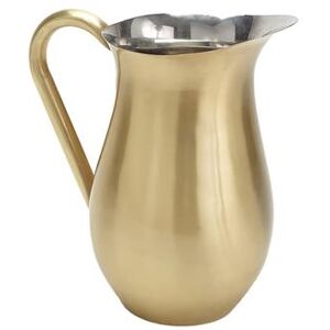 American Metalcraft BWPG84 84 oz Stainless Steel Bell Pitcher w/ Ice Guard, Satin Gold Finish