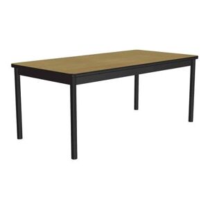 "Correll LR3672-16-09-09 Economical Library Table Wear Resistant Surface T Mold Edge 36x72"" Fusion Maple, Brown"