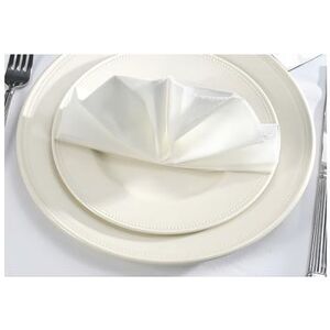 Hoffmaster 560-001 Lapaco Flat Dinner Napkins - White