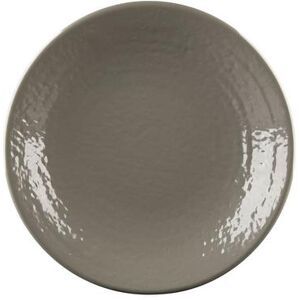 "Elite Global Solutions D814RR-MR Pebble Creek 8 1/4"" Round Melamine Salad Plate, Mushroom, Gray"