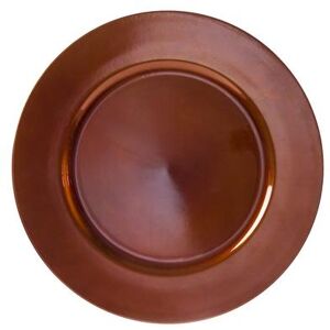 "10 Strawberry Street LACPR-24 13"" Round Charger Plate - Acrylic, Lacquer Copper"