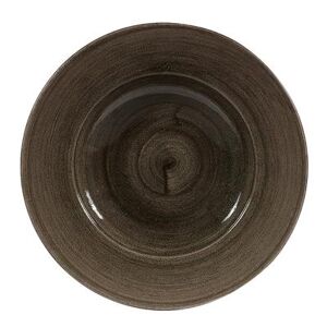 Churchill PAIBVWBL1 16 1/2 oz Round Patina Bowl - Ceramic, Iron Black