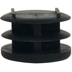 "CSL P136-4-24 1"" Flat Replacement End Plug for Tray Stand, Black"