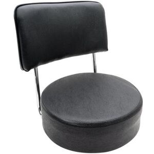 Royal Industries ROY 7715 SB Replacement Open Back Bar Stool Seat, Black Vinyl