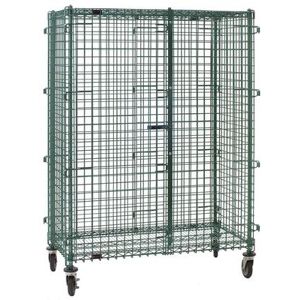 Eagle Group CSC2448E 51 1/4"" Mobile Security Cage, 27 1/4""D, Green Epoxy"