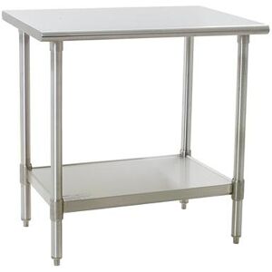 Eagle Group T2436SEB 36"" 16 ga Work Table w/ Undershelf & 300 Series Stainless Flat Top, Stainless Steel"