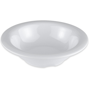 GET B-454-DW Diamond White 4 1/2 oz Round Melamine Dinner Bowl, White