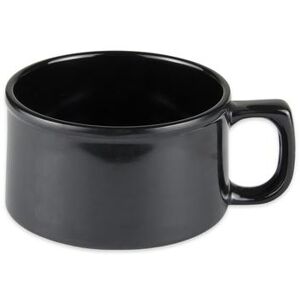 "GET BF-080-BK 4"" Round Soup Mug w/ 11 oz Capacity, Melamine, Black"