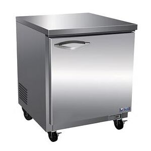 "IKON IUC28F 27 4/5"" W Undercounter Freezer w/ (1) Section & (1) Door, 115v, Silver"