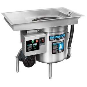 Salvajor P914 Pot Pan Scrap Collector, Pre-Flushing & Disposer, 3/4 HP, 115v, Stainless Steel