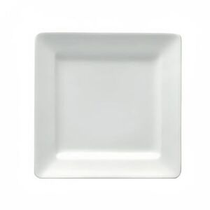 "Oneida F8010000149S 10 1/4"" Square Buffalo Plate - Porcelain, Bright White"